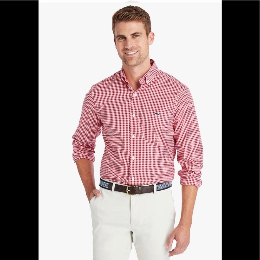 VINEYARD VINES GINGHAM CLASSIC SHIRT